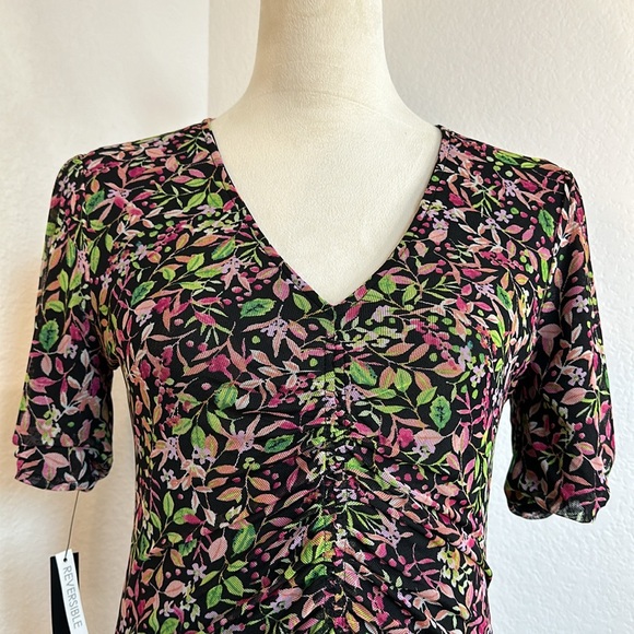 Maggy London V-Neck Reversible A-line Mesh Multi Occasion Dress Size Small NWT - Picture 13 of 16